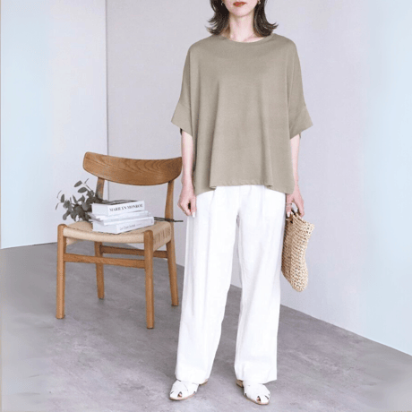 loose-fit dolman sleeve cutsew　MA1645