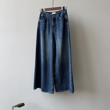 vintage wash wide leg denim　MA1655