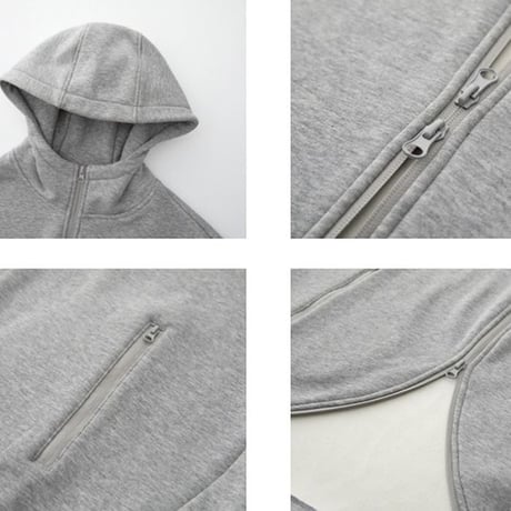double zipper hoodie　MA1302
