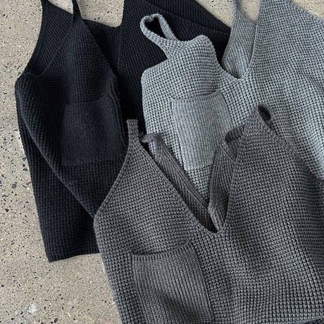 deep v-knit layering vest　MA1704