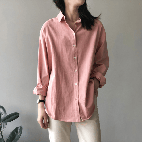 oversized cotton button down shirt　MA1634