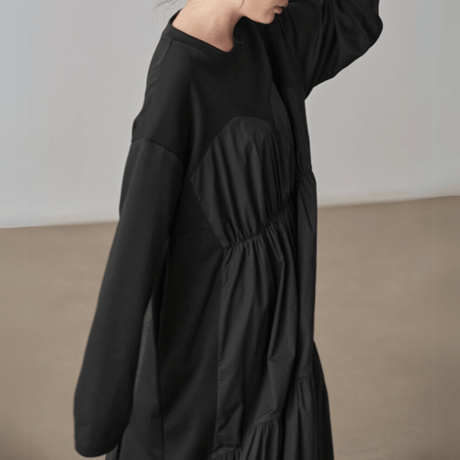 gathered maxi dress　MA1403