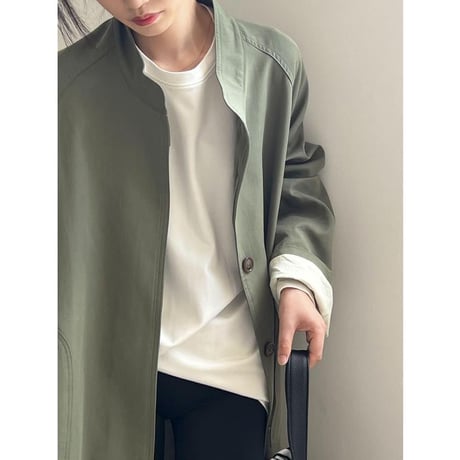 stand collar single coat　MA1135