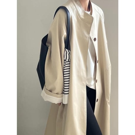 stand collar single coat　MA1135