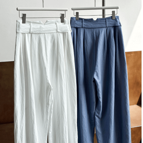 belted volume line pants　MA1532