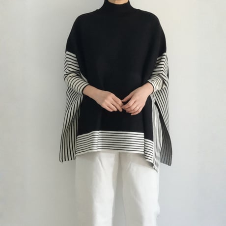 modern asymmetric poncho　MA1844