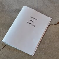 Taichiro Imamura ”summer time rendering" zine