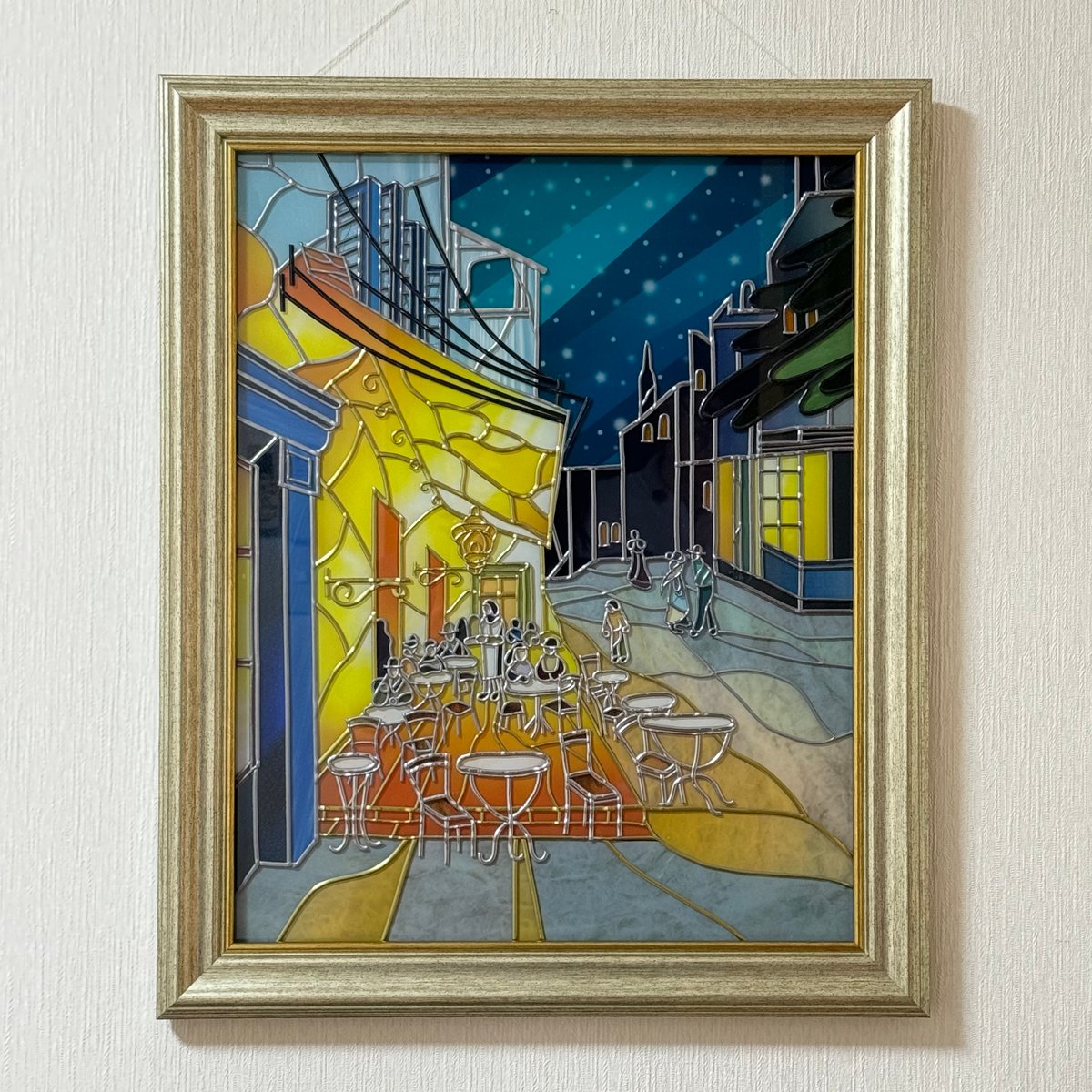 フィルムステンドアート ゴッホ絵画より ～夜のカフェテラス～ | 茶の