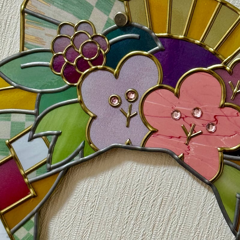 ✨なんて可愛い正月リース✨現品のみシーグラスアート ✨なんて可愛い正月リース✨現品のみシーグラスアート ✨なんて