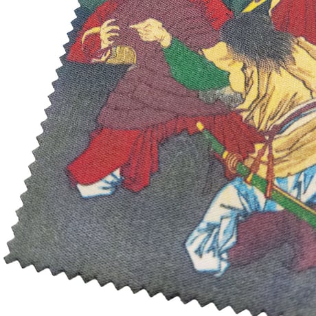 月岡芳年　日本武尊　ヤマトタケルノミコト　10cm×15cm　マイクロファイバークロス　メガネ拭き　スマホ拭き