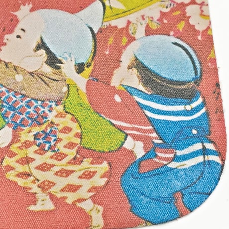 引き札縁起柄　鯛じゃ鯛じゃ　15cm×15cm　マウスパッド（滑り止め付き）