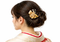 【1点限り】国産檜の花（中） 髪留め・帯どめ｜和装小物・手作り一点もの｜さりげない上質な和のおしゃれ