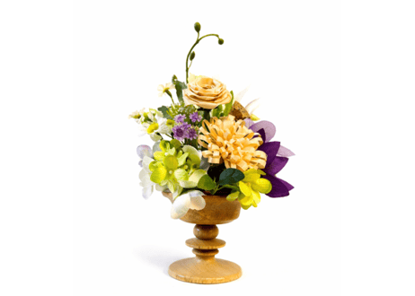 【1点限り】ひのきの祈り花 木のぬくもりタイプ ― 檜香るやすらぎの仏花 ―