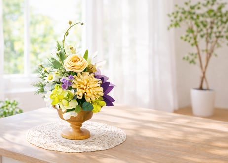 【1点限り】ひのきの祈り花 木のぬくもりタイプ ― 檜香るやすらぎの仏花 ―