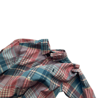 POLO ralph lauren check shirt pink&blue