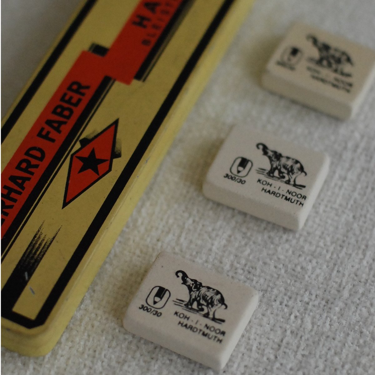 消しゴム5個セット コヒノールKOHI-NOOR | クルールショップ