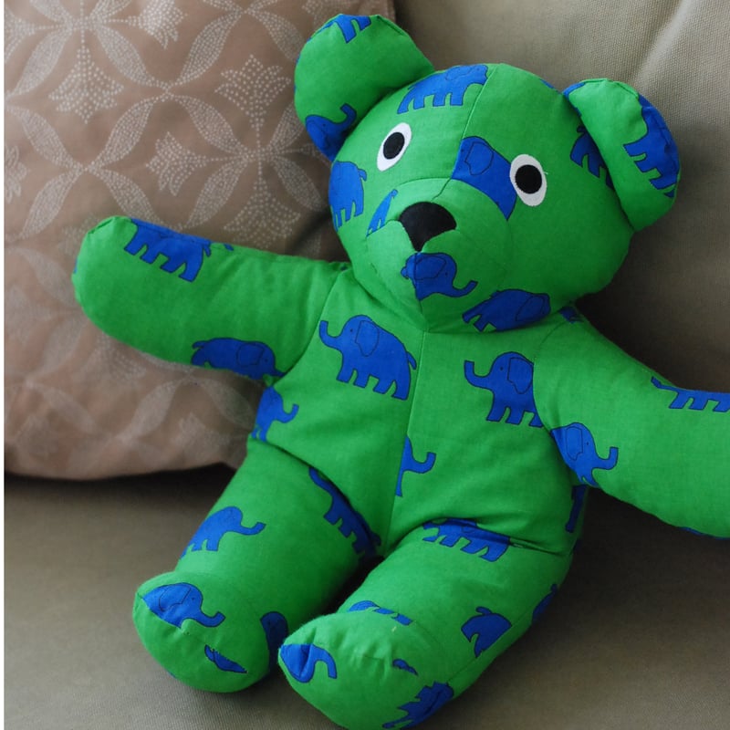 テディベア　くまのぬいぐるみ　緑　アートドール チェコ製 クマのぬいぐるみ Green Bear ART DEKOR（アートデコール） |