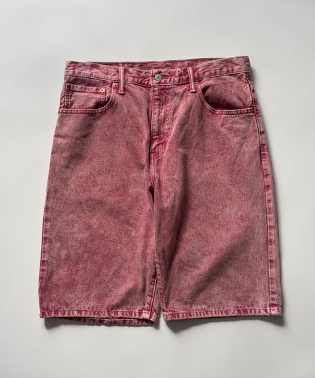 Levi's  569  Chemical wash Pink Denim Shorts