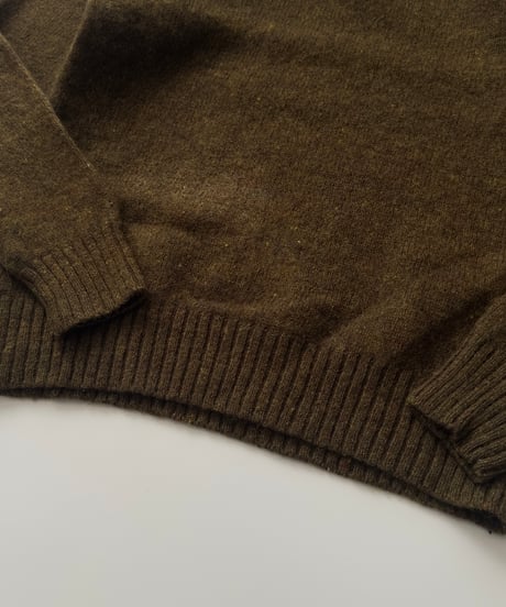 L.L.Bean Half Zip Knit （Shetland Wool)