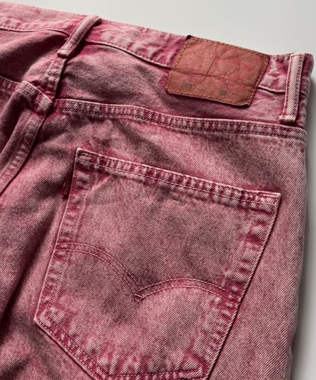 Levi's  569  Chemical wash Pink Denim Shorts