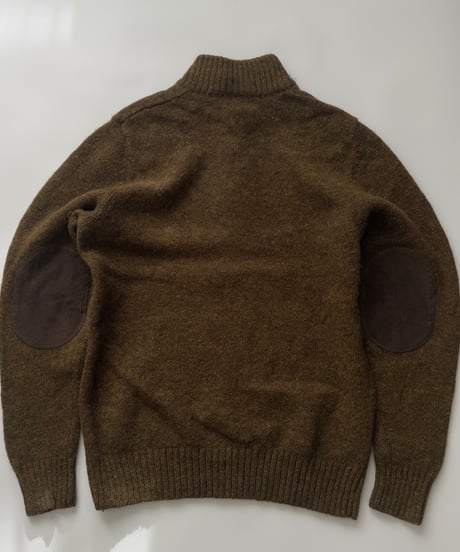 L.L.Bean Half Zip Knit （Shetland Wool)