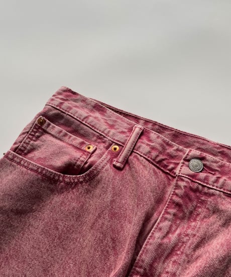 Levi's  569  Chemical wash Pink Denim Shorts