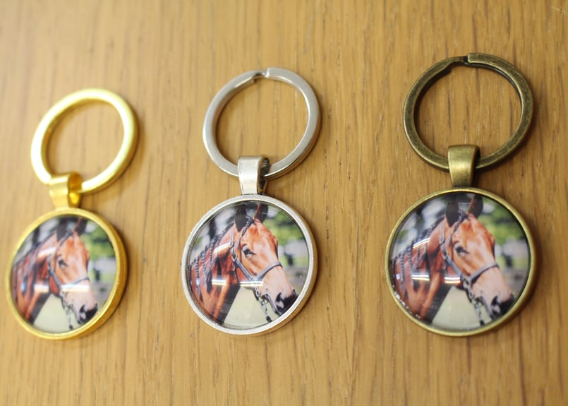 福ちゃんキーホルダー（ハンドメイド） | 片目のサラブレッド福