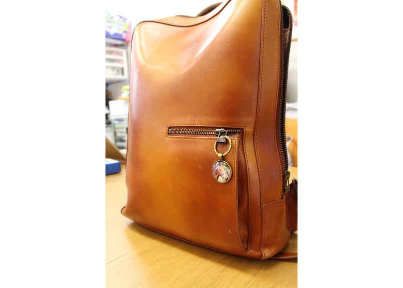 福ちゃんキーホルダー（ハンドメイド） | 片目のサラブレッド福ちゃん