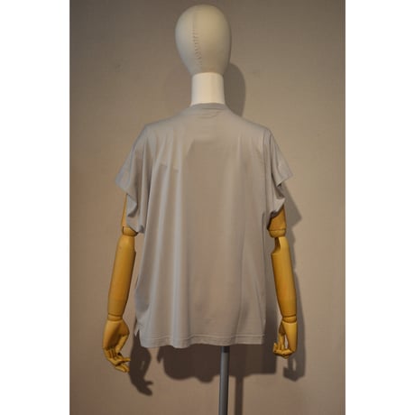 comm.arch.womens/ Super Fine Hybrid Co ,Poncho Tee/ Lt.Silver