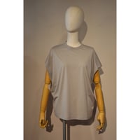 comm.arch.womens/ Super Fine Hybrid Co ,Poncho Tee/ Lt.Silver