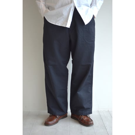 Sanca/ C/R CARSEY TROUSERS WIDE FIT/ ネイビー