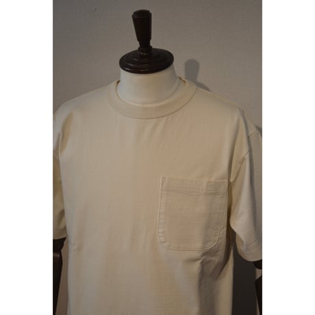 Filemelange/ALDEN エアスピン天竺ポケットTee/ ナチュラルホワイト