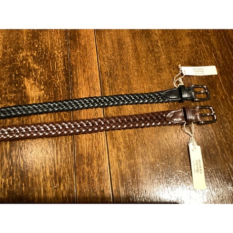BEORMA LEATHER COMPANY/25㎜ Interlinked Plaited Belt