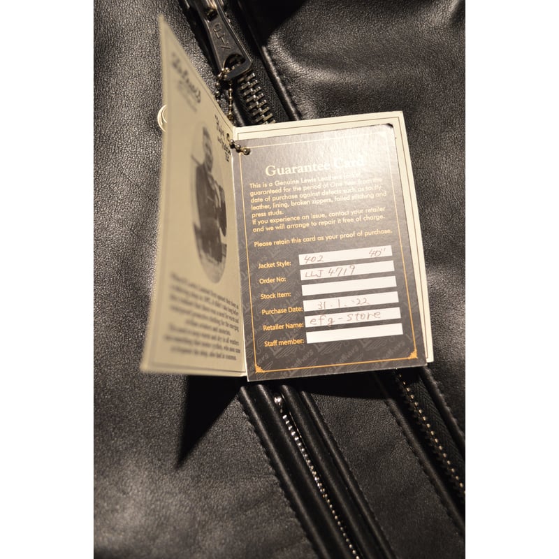 LEWIS LEATERS/402ライトニングレギュラーフィット カウハイド | efgstore