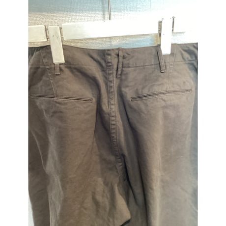 Sanca/サンカ DUCK TROUSERS WIDE FIT カーキ