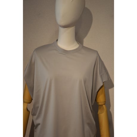 comm.arch.womens/ Super Fine Hybrid Co ,Poncho Tee/ Lt.Silver
