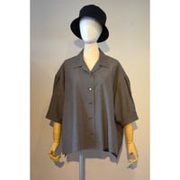 comm.arch.womens/ Og Co.Li.Chambray Open Collar Shirt/ Mono Chambray
