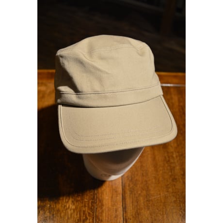 HAT MAKER KIJIMA TAKAYUKI /コットンサテンワークキャップ カーキ