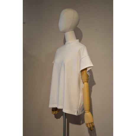 comm.arch.womens/ Air Spinned Cotton Mock S/S Tee/ Bleach