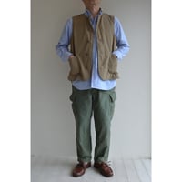 ARAN/アラン ナイロンリップワッシャーベスト/ モカ