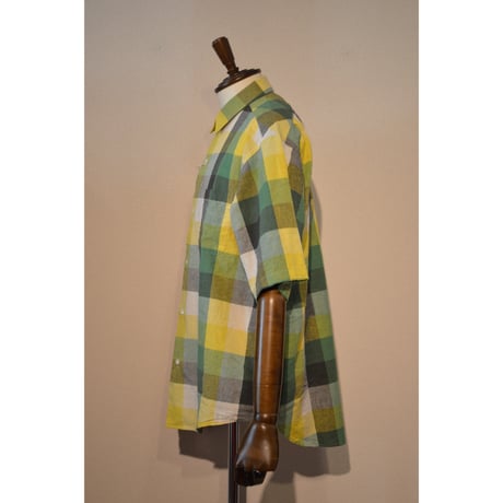 Sanca/サンカ　 C/R BLOCK CHECK MINI REGULAR S/S SHIRT