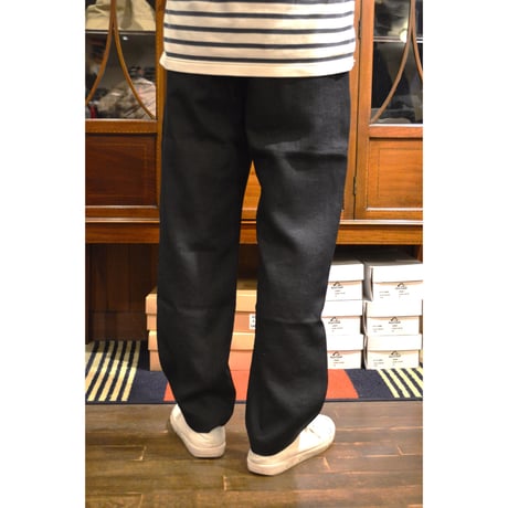 comm.arch./ Linen Easy Trousers/ Blue Hole