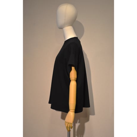 comm.arch.womens/ Organic Double Faced S/S Tee/ Blackout