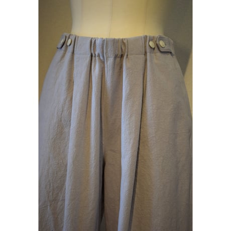 comm.arch.womens/ Co.Li.Canvas Wide Pants/ Lilac Gray