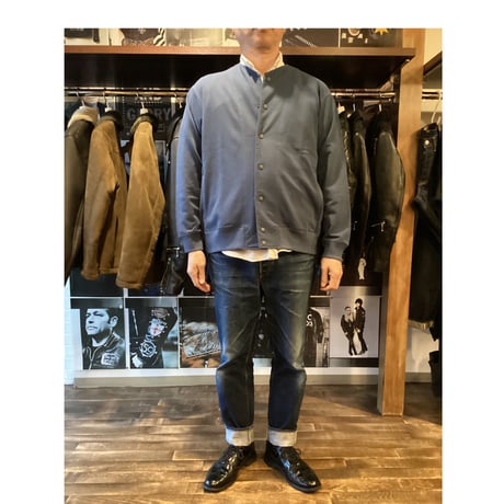 comm.arch./ Air Spinned Cotton Sweat Blouson/ DK.Cobalt