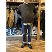 comm.arch./ Air Spinned Cotton Sweat Blouson/Black Navy