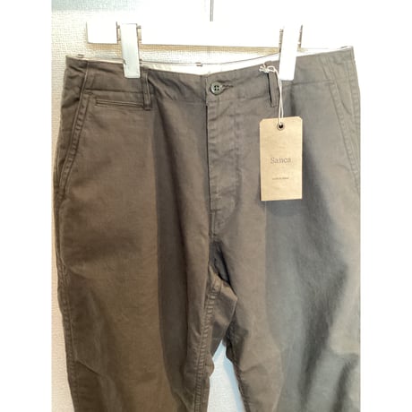Sanca/サンカ DUCK TROUSERS WIDE FIT カーキ