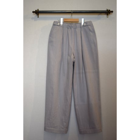 comm.arch.womens/ Co.Li.Canvas Wide Pants/ Lilac Gray