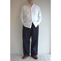 Sanca/ C/R CARSEY TROUSERS WIDE FIT/ ネイビー