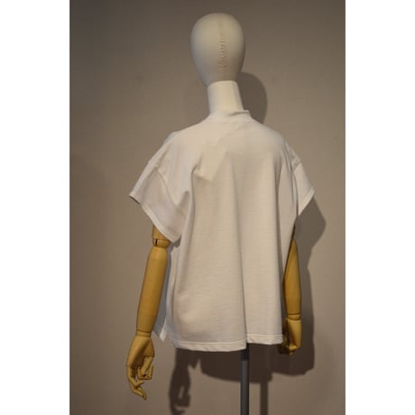 comm.arch.womens/ Air Spinned Cotton Mock S/S Tee/ Bleach